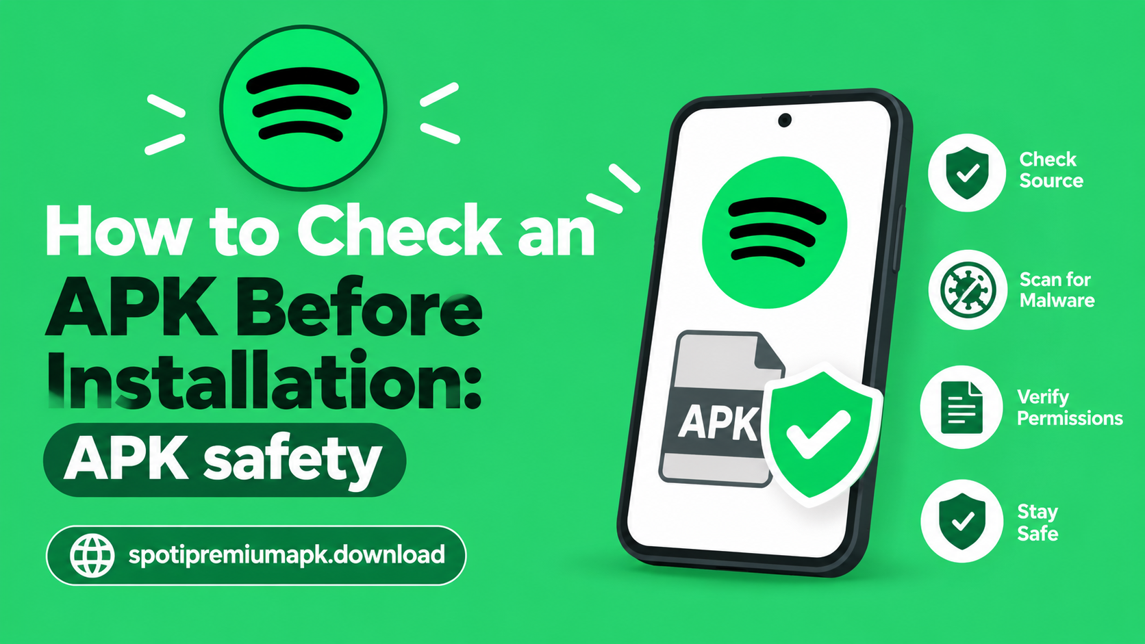 Spotify Premium APK safety and security checklist